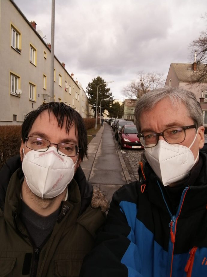Andreas Etzenberger mit Markus Wagenhuber, Teilbetreutes Wohnen, Lebenshilfe Wien