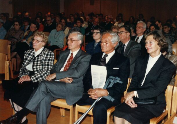 1994: Dr. Prinz mit Dr. Müller und Gattin (re) und Hedwig Zettl (li)