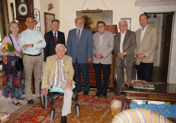 2012: Zu Besuch bei Dr. Müller zu dessen 85. Geb.