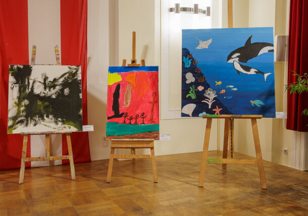 Impressionen der Ausstellungseröffnung Vielfalt sehen - Ausdruck erleben der Lebenshilfe Wien